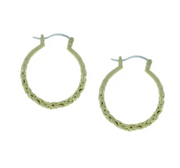 Takobia Gold Braided Hoop Earring - 2609