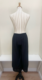 Color Me Cotton CMC Double Crop Pant - C9936 - BLACK