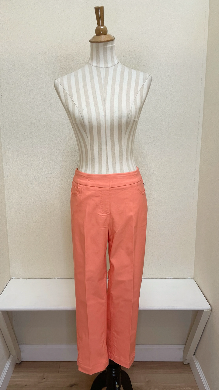 Slimsation Jean Style Crop w/ 3 Strap Hem Vent - M24710PM - MELON