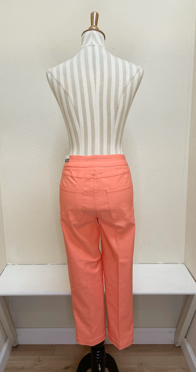 Slimsation Jean Style Crop w/ 3 Strap Hem Vent - M24710PM - MELON