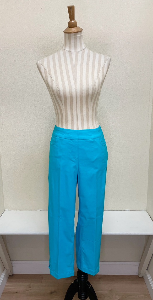 Slimsation Jean Style Crop w/ 3 Strap Hem Vent - M24710PM - BRTTRQ