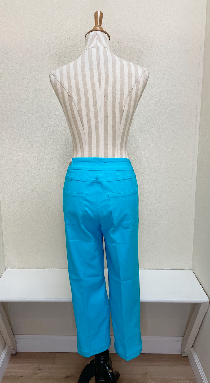 Slimsation Jean Style Crop w/ 3 Strap Hem Vent - M24710PM - BRTTRQ