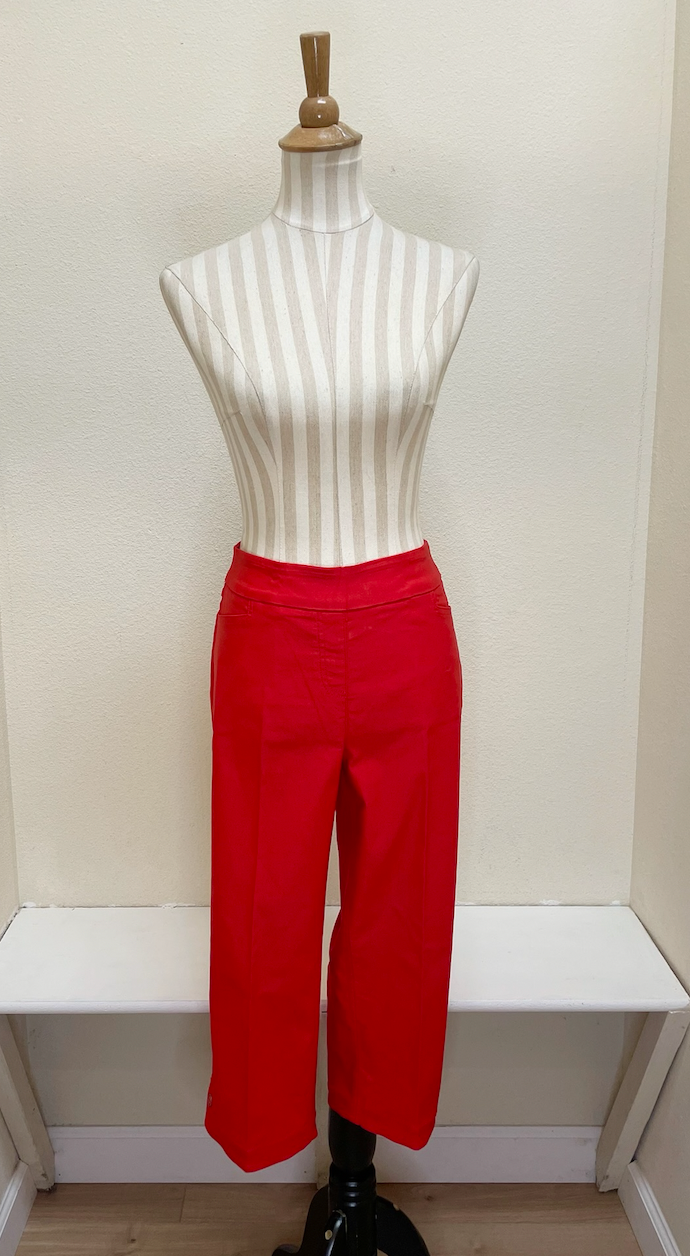 Slimsation Capri Pant w/ Real Front & Back Pockets - M24711PM - POPPY
