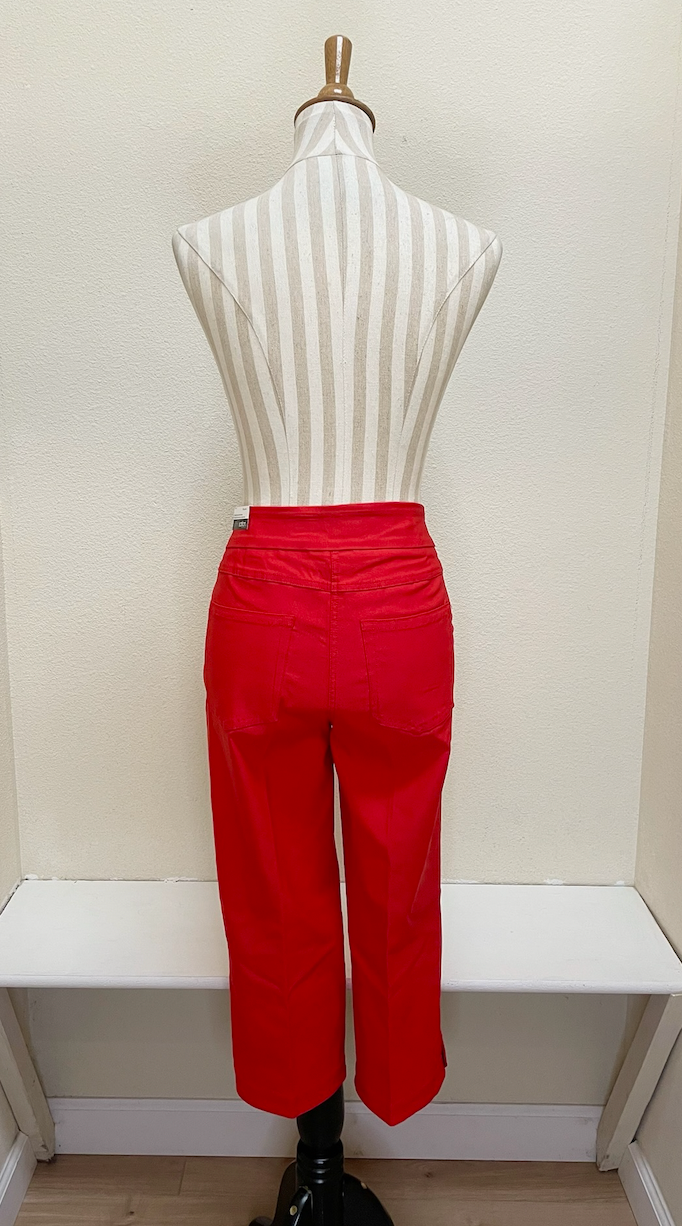Slimsation Capri Pant w/ Real Front & Back Pockets - M24711PM - POPPY