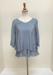 Color Me Cotton CMC Front Seamed Top - C9995 - PLATINUM - S ONLY