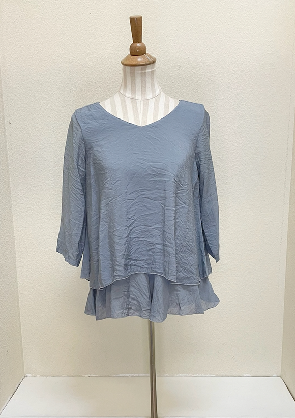 Color Me Cotton CMC Front Seamed Top - C9995 - PLATINUM