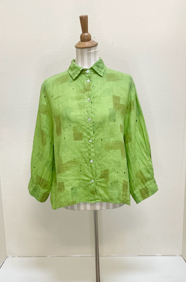 CUT LOOSE - Brush Stroke Crop Shirt - 4696806