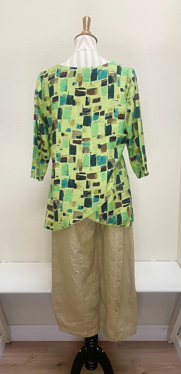 CUT LOOSE - Sea Glass Double Layer V-Neck - 6236823