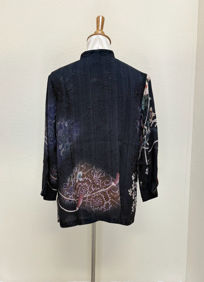 Citron "Vintage Kimono Art" Silk Blouse - 1213VKA