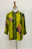 Citron "Flowers On Lemon" Silk Blouse - 1213FOL