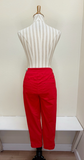 Slimsation CROP Pants With Pockets (M9038P)- RED