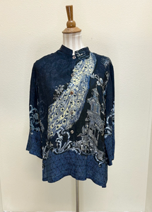 Citron "Chinoiserie Japan" Silk Blouse - 1213CJ