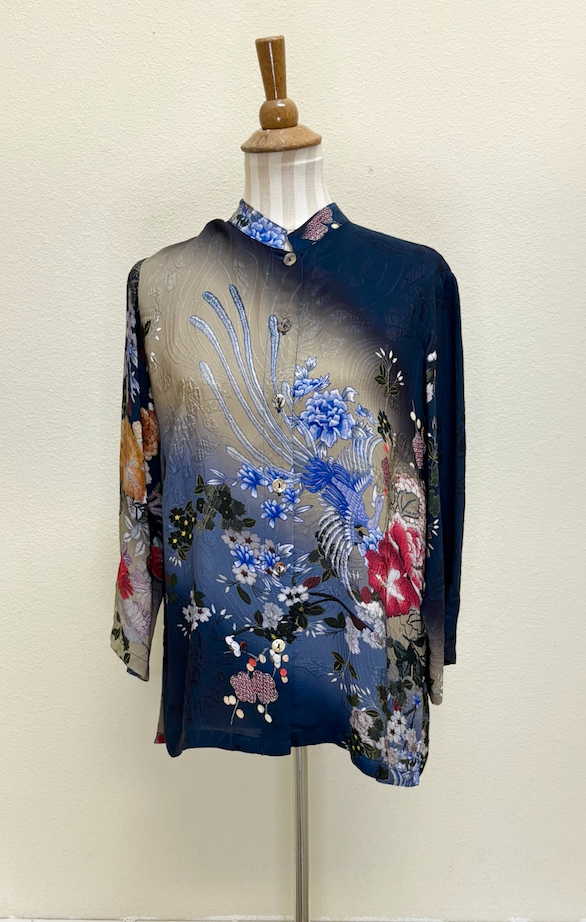 Citron "Garden of Hope" Silk Blouse - 1213GOH - S ONLY