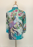 Citron "Peacock in the Forest" Silk Blouse - 1213PIF