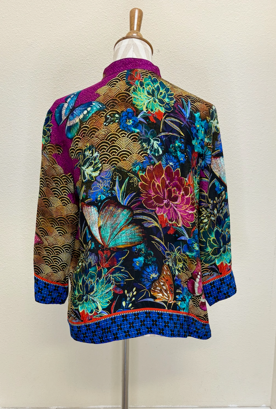 Citron "Magical Butterfly" Silk Blouse - 1213MBS