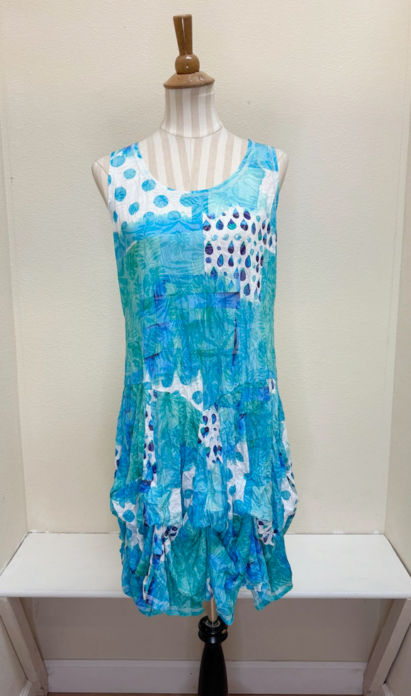 Shana Bubble Dress - 25007 - AQUA