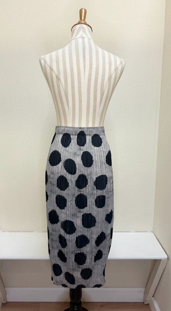 Vanite Couture Skirt - 1261 - GREY/DOTS