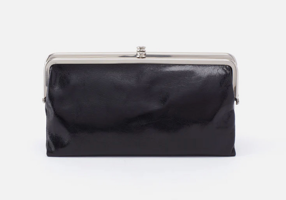 HOBO - Lauren Clutch-Wallet - BLACK IN POLISHED LEATHER