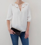 HOBO - Lauren Clutch-Wallet - BLACK IN POLISHED LEATHER