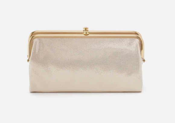 HOBO - Lauren Clutch-Wallet - SAND SHIMMER IN METALLIC LEATHER