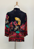Citron "Rich Border Design" Silk Blouse - 1213RBD