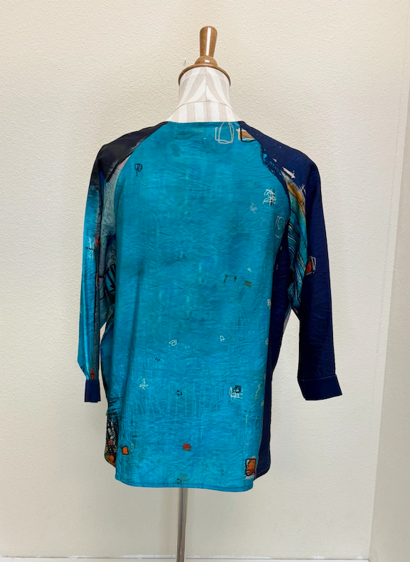 3 Potato Button Down - 7102 - BLUEA - S ONLY