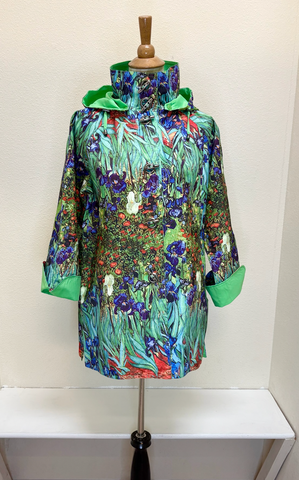 Oopera Raincoat - IRISES BY VINCENT VAN GOGH - J2239RW-8