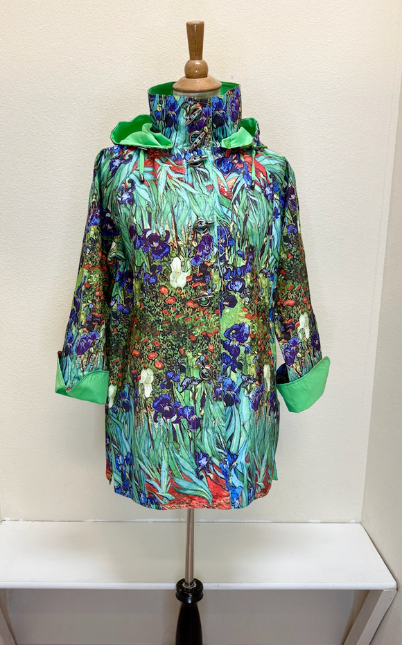 Oopera Raincoat - IRISES BY VINCENT VAN GOGH - J2239RW-8