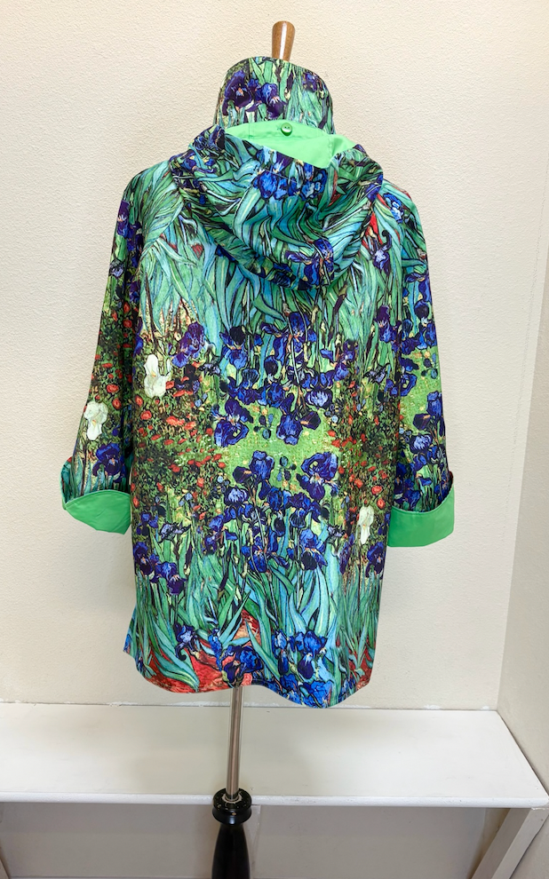 Oopera Raincoat - IRISES BY VINCENT VAN GOGH - J2239RW-8