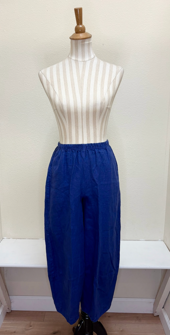 CUT LOOSE - Solid Linen Lantern Pant - 4402388 - ADMIRALTY - XS ONLY