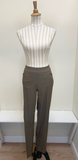 Slimsation ANKLE Women's Pull On Solid Fine Line Twill Pant With Real Pockets (M30719PM) - TRUFFLE