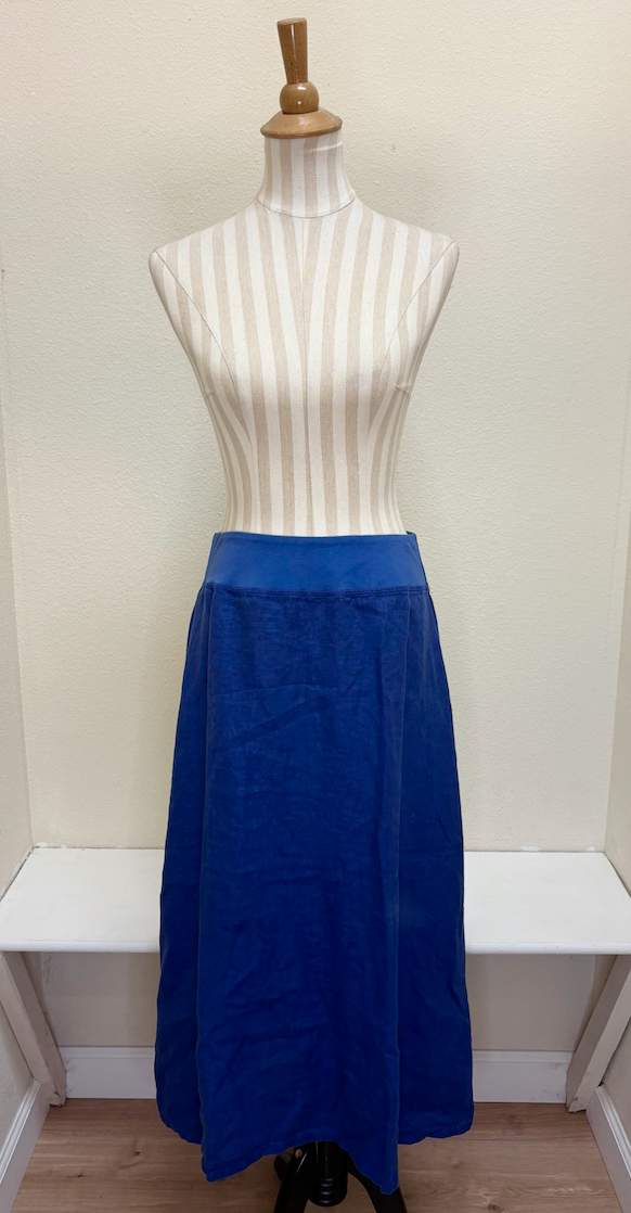 CUT LOOSE - Solid Linen A-Line Skirt - 4409431