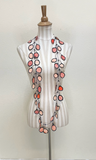 ANNEMIEKE Large Peach Mix Fabric Necklace