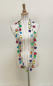 ANNEMIEKE Large Bold Multi Mix Fabric Necklace
