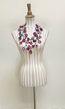 ANNEMIEKE Large Pink Mix Fabric Necklace
