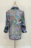Ali Miles Knit Mesh Front Jacket - A25509JM - 955-ABSMLT