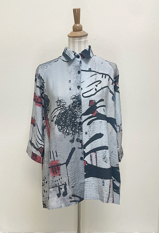 3 Potato Collar Button Down - C2127 - DOGA