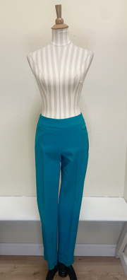 Slimsation ANKLE Women's Pull On Solid Fine Line Twill Pant With Real Pockets (M30719PM) - DKPECK