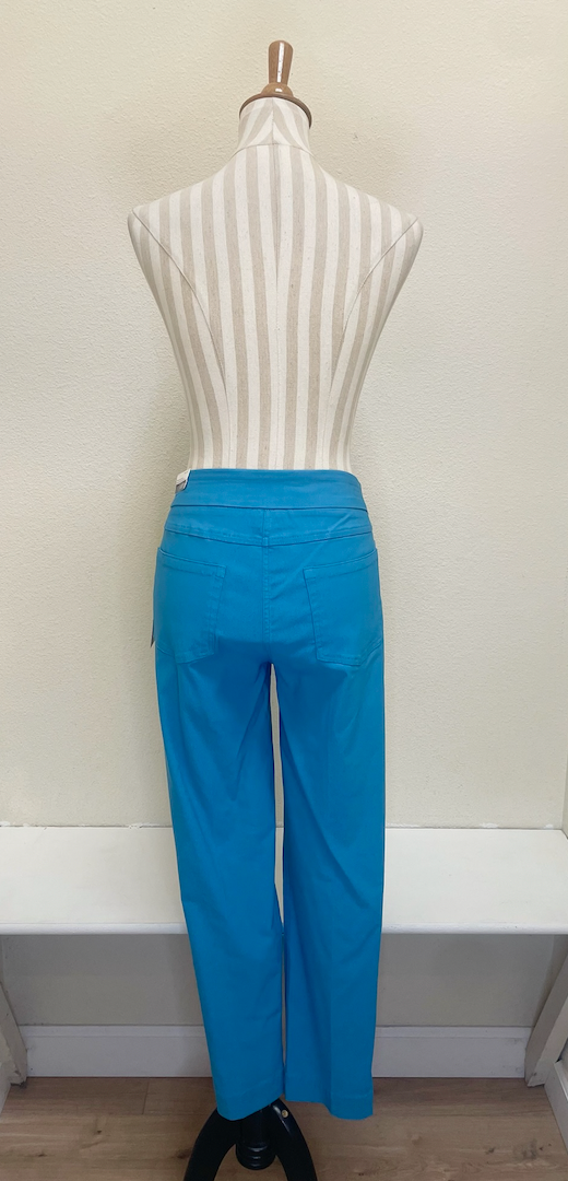 Slimsation ANKLE Women's Pull On Solid Fine Line Twill Pant With Real Pockets (M30719PM) - CRNFLR