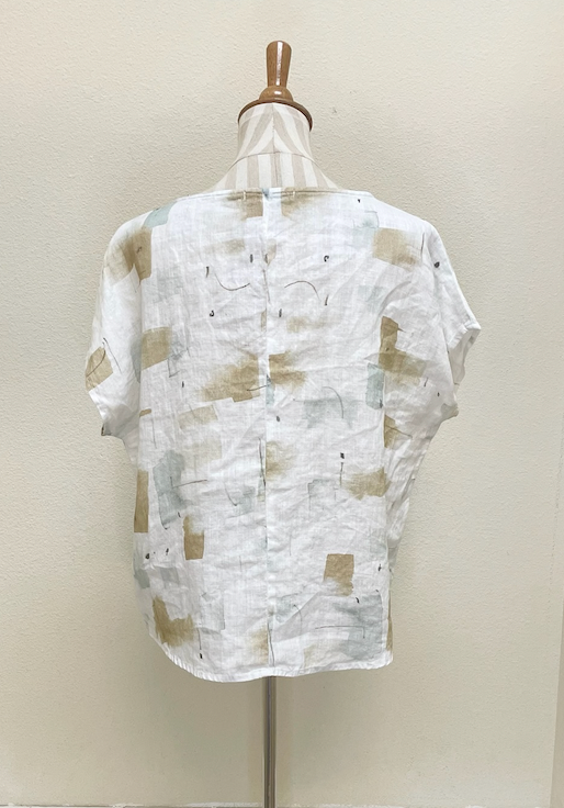 CUT LOOSE - Brush Stroke S/L High Low Top - 4696182