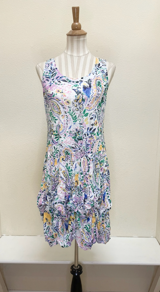 Shana Crinkle Short Bubble Dress - 25007 - PAISLEY