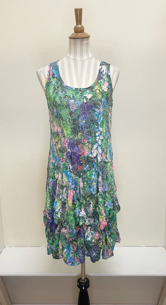 Shana Crinkle Short Bubble Dress - 25007 - GARDEN