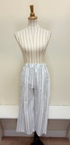 CUT LOOSE - Pinstripe Linen Easy Crop Pant - 5142349Sp