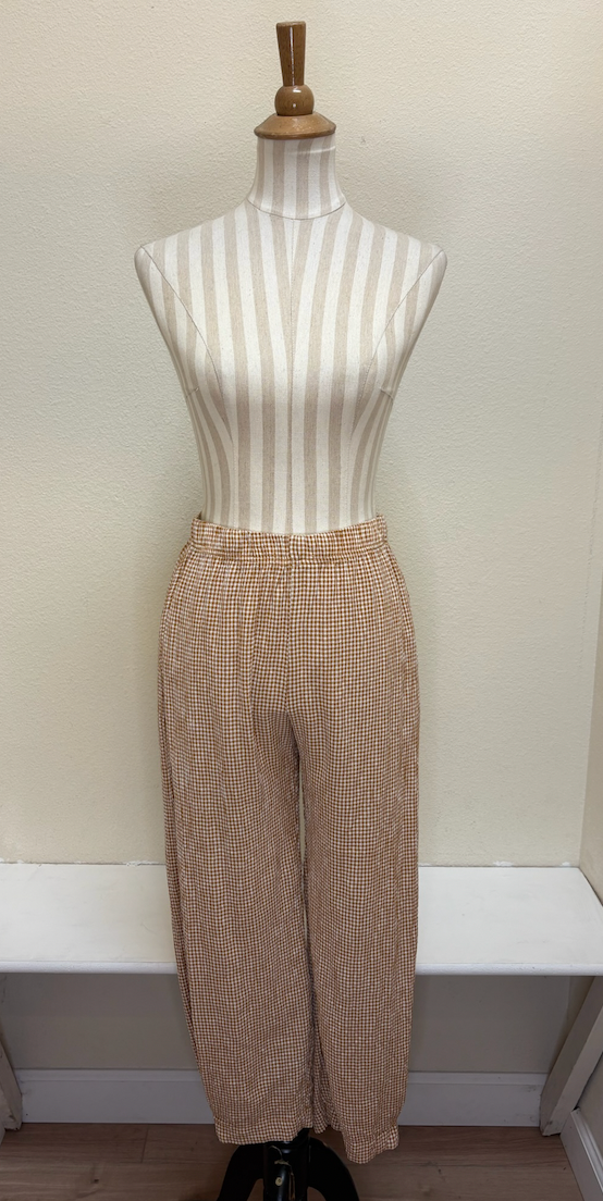 CUT LOOSE - Crinkle Check Side Pleat Pant - 6122205
