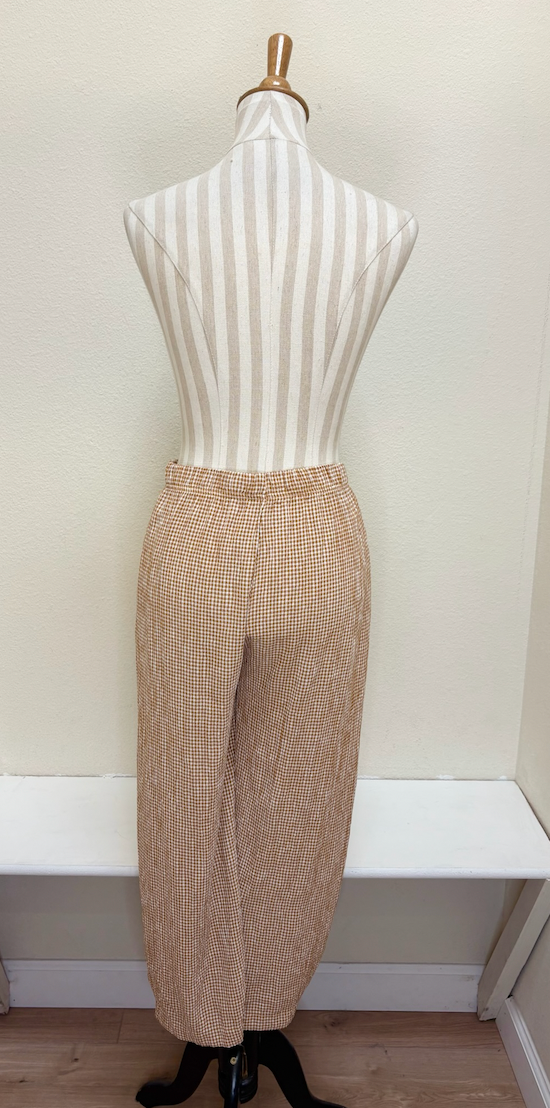 CUT LOOSE - Crinkle Check Side Pleat Pant - 6122205