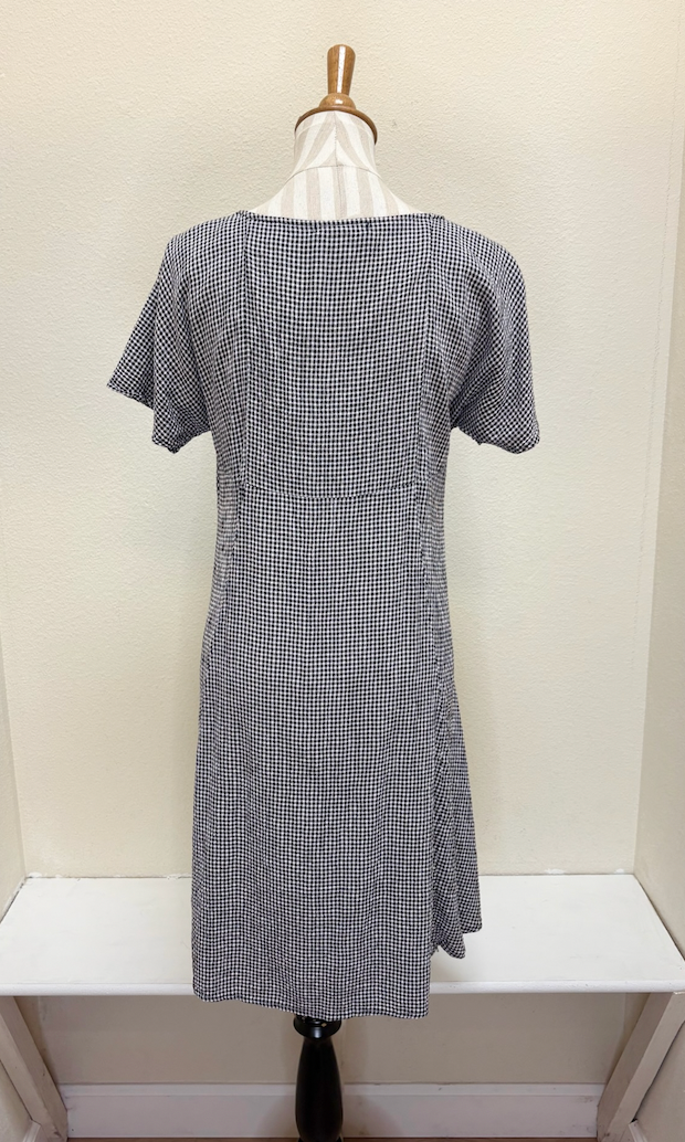 CUT LOOSE - Crinkle Check Swing Dress - 6120109