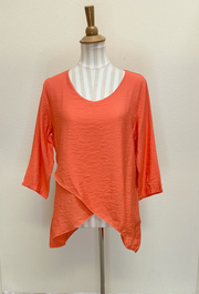 CUT LOOSE - Rayon Parachute Double Layer V-Neck - 6216823