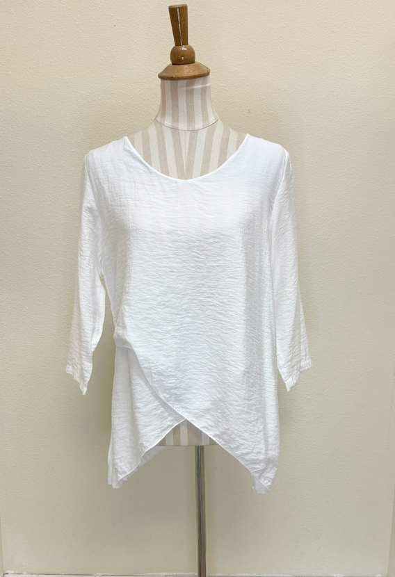 CUT LOOSE - Rayon Parachute Double Layer V-Neck - 6216823