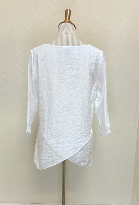 CUT LOOSE - Rayon Parachute Double Layer V-Neck - 6216823
