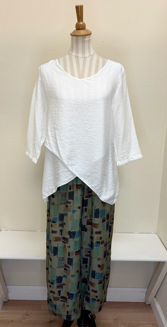 CUT LOOSE - Sea Glass Cropped Pant w/ Darts - 6232088